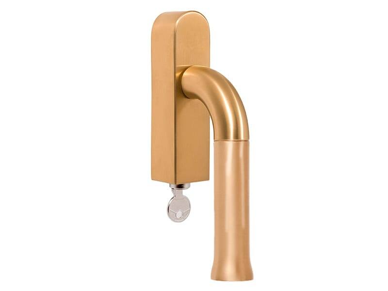 Draaikiep raamkruk Mat goud PVD Nour EV101 afsluitbaar Edward van Vliet 164mm