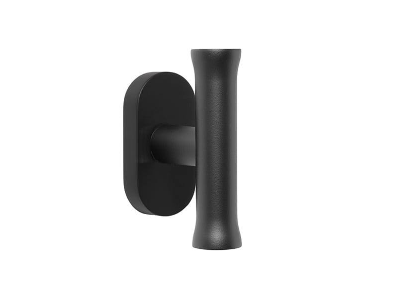 Draaikiep raamkruk Zwart Nour EV102 T-model Edward van Vliet 90mm. Geen logo