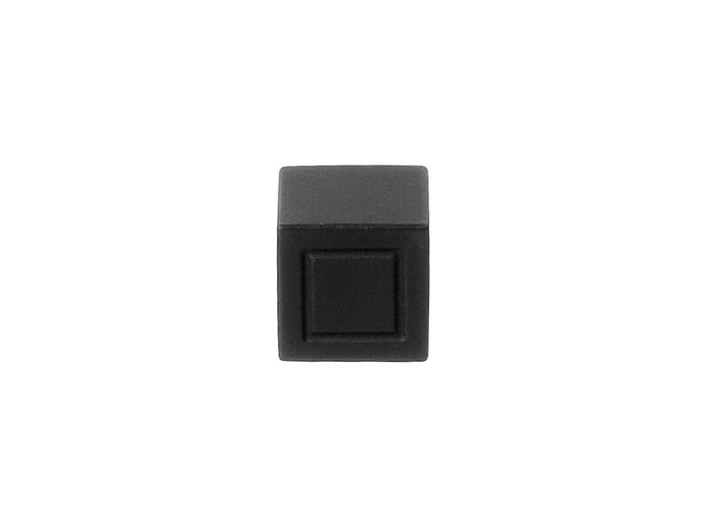 Meubelknop Zwart Square Jan des Bouvrie JB20M 20x20mm