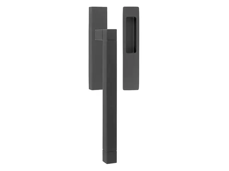 Hefschuifdeurbeslag Zwart Square Jan des Bouvrie JB230 Blind