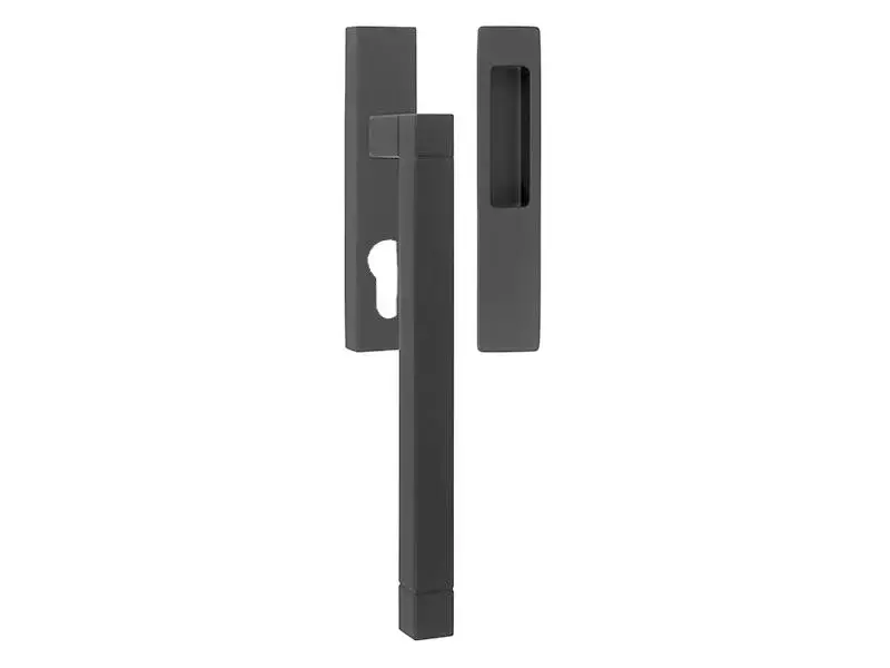 Hefschuifdeurbeslag Zwart Square Jan des Bouvrie JB230 PC69