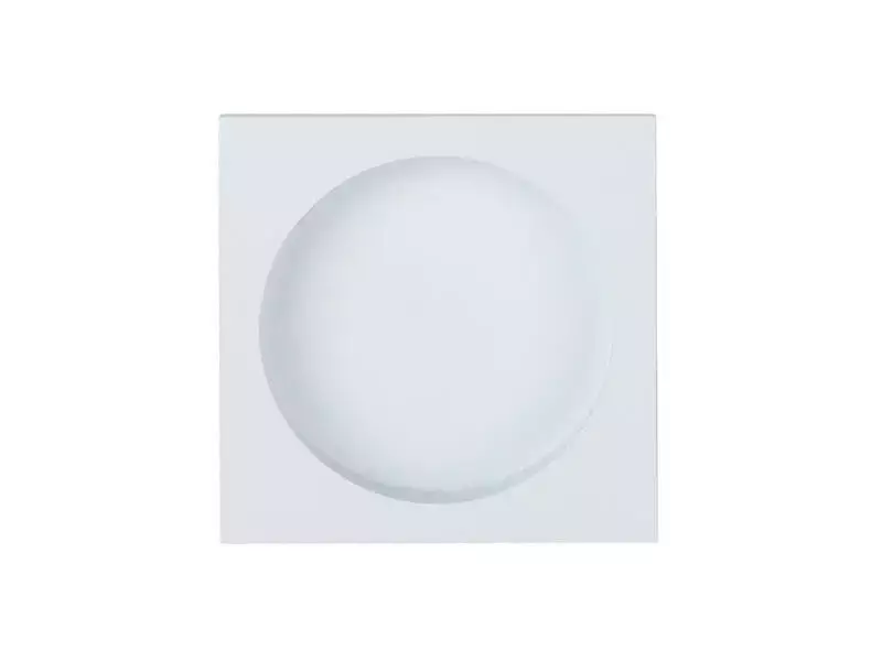 Schuifdeurkom Wit Square LSQ54 vierkant 54mm inbouwdiepte 11mm