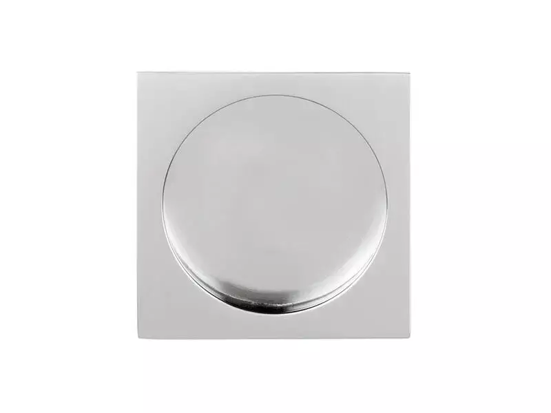 Schuifdeurkom RVS gepolijst Square LSQ54 vierkant 54mm inbouwdiepte 11mm