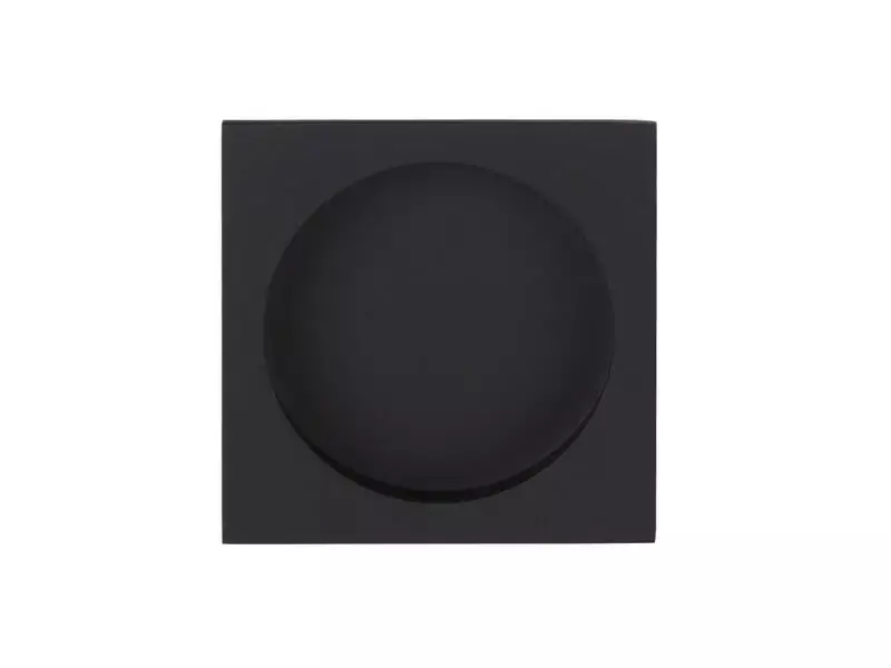 Schuifdeurkom Zwart Square LSQ54 vierkant 54mm inbouwdiepte 11mm