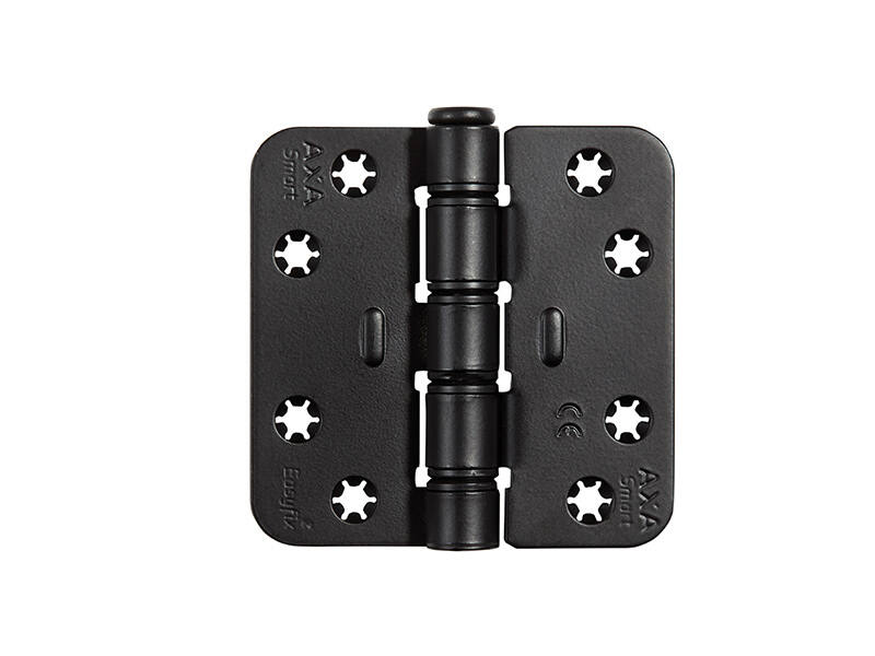 Schijflagerscharnier Zwart AXA 1677 easyfix 89mm ronde hoek
