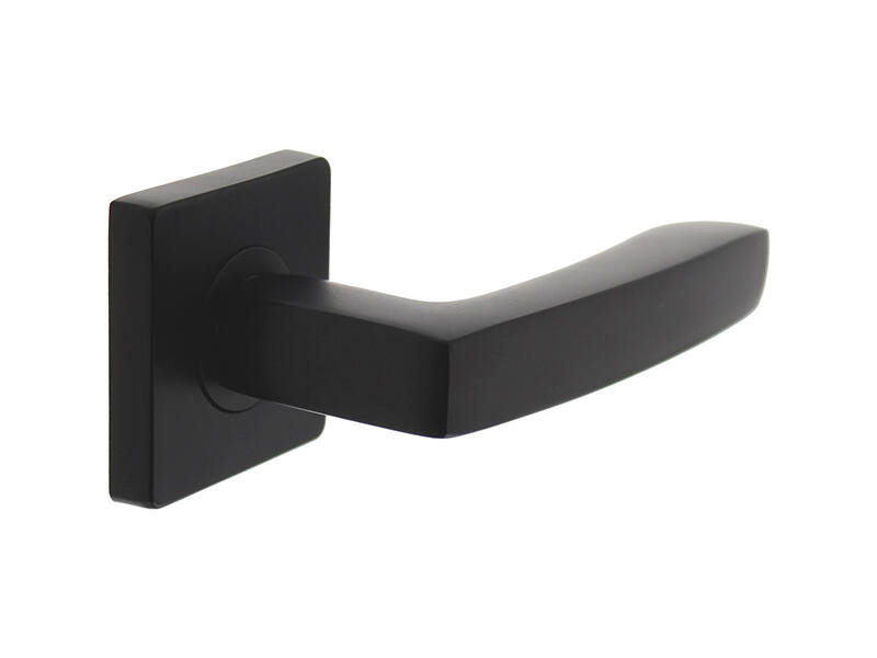 Intersteel Deurkruk Minos op vierkante rozet 55x55x10 mm Zwart