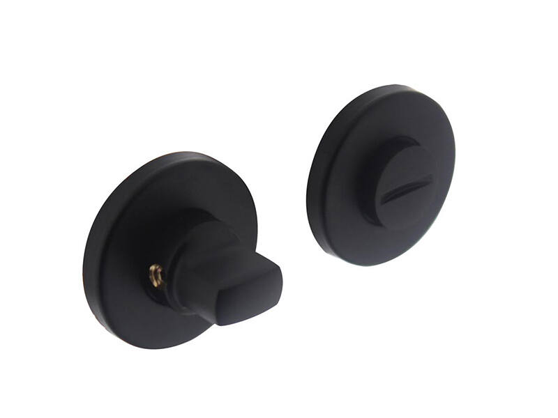 Intersteel WC-garnituur Zwart rond verdekt 49x7mm