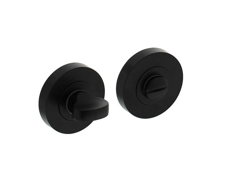 Intersteel WC-garnituur Zwart rond verdekt 53x8mm