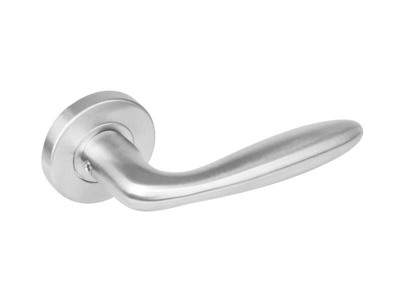 Intersteel Deurkruk RVS Jupiter op ronde rozet