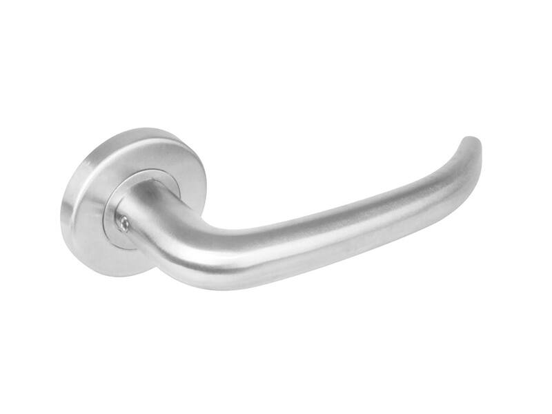 Intersteel Deurkruk RVS Sabel op ronde rozet 53x8mm