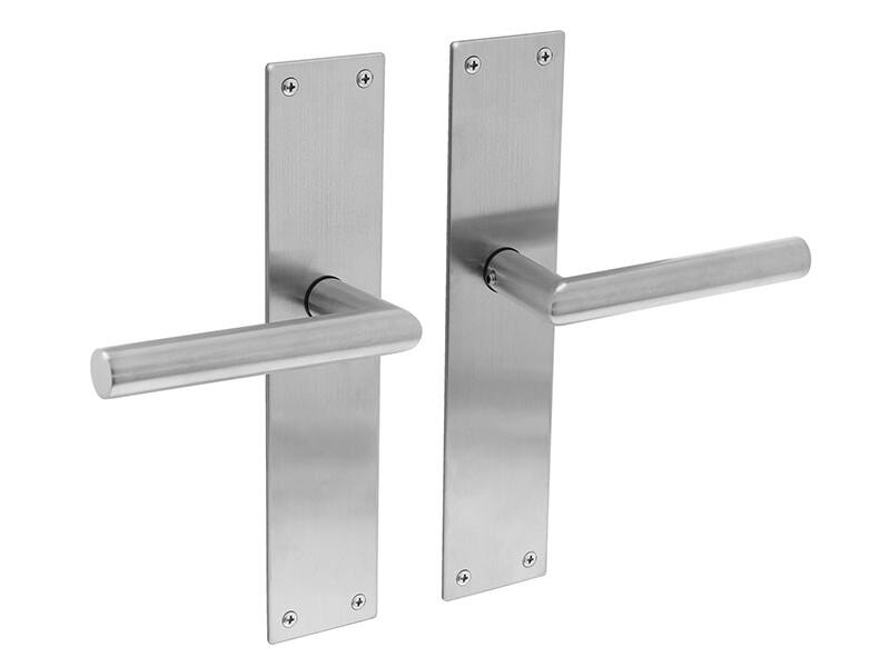 Intersteel Deurkruk RVS Jura op schild 250x55x2mm Blind