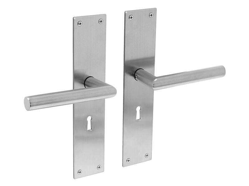 Intersteel Deurkruk RVS Jura op schild 250x55x2mm SL56
