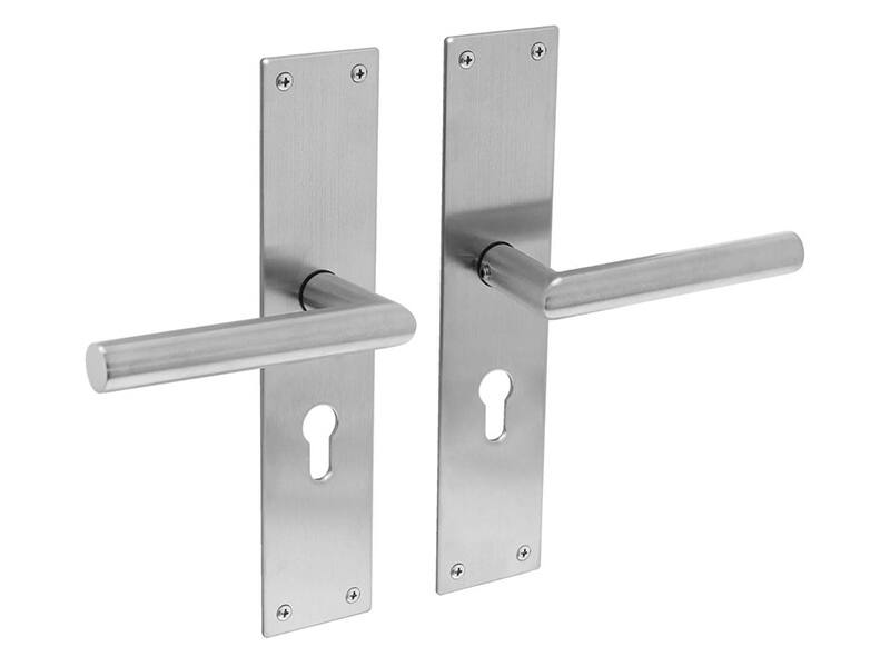 Intersteel Deurkruk RVS Jura op schild 250x55x2mm PC55
