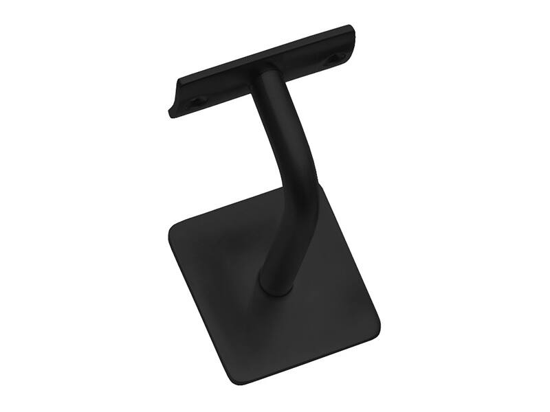 Intersteel Leuninghouder zwart gebogen vierkant hol zadel