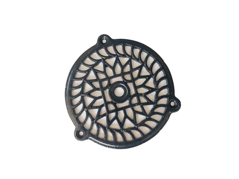 Ventilatierooster Zwart Authentiek rond 110mm