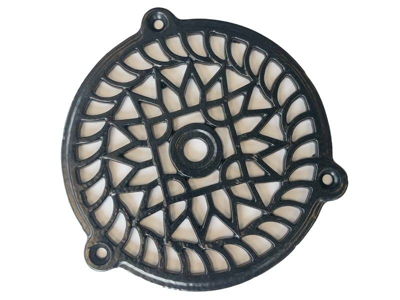 Ventilatierooster Zwart Authentiek rond 200mm