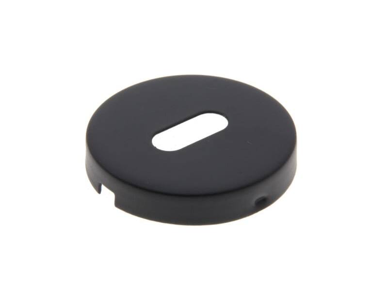 Sleutelrozet Zwart Intro rond 52mm, 10mm dik