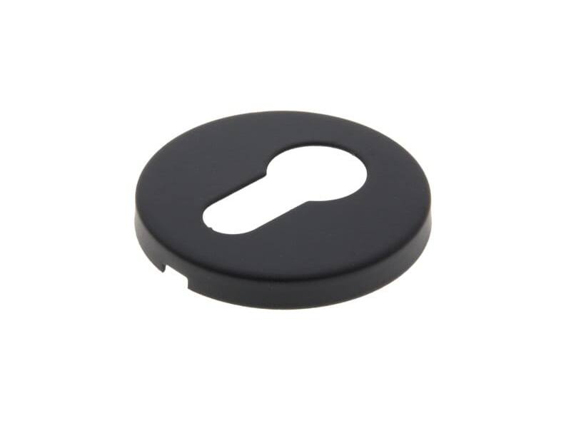 Profielcilinderrozet Zwart Intro rond 52mm, 6mm dik