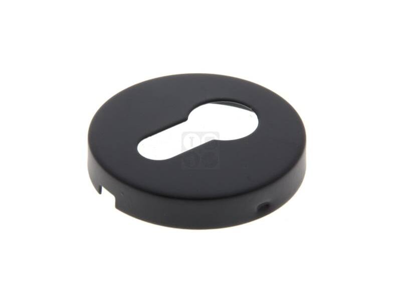 Profielcilinderrozet Zwart Intro rond 52mm, 10mm dik