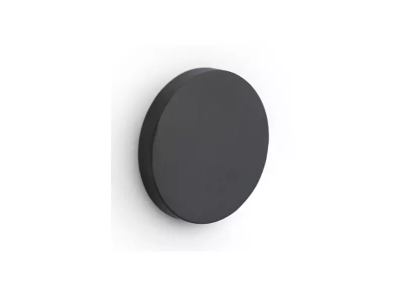 Blindrozet Zwart Intro rond 52mm, 6mm dik