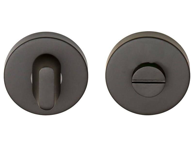 WC-sluiting Zwart Intro rond 52mm, 10mm dik 5/6/7/8mm wc stift
