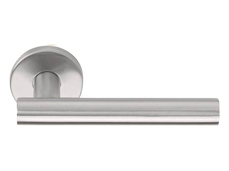 Deurklink RVS Rome 135mm op ronde verende rozet