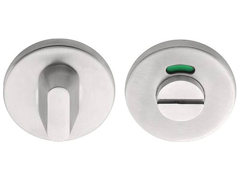 WC-sluiting RVS Intro rond 52mm, 6mm dik rood-groen indicatie 8mm wc stift