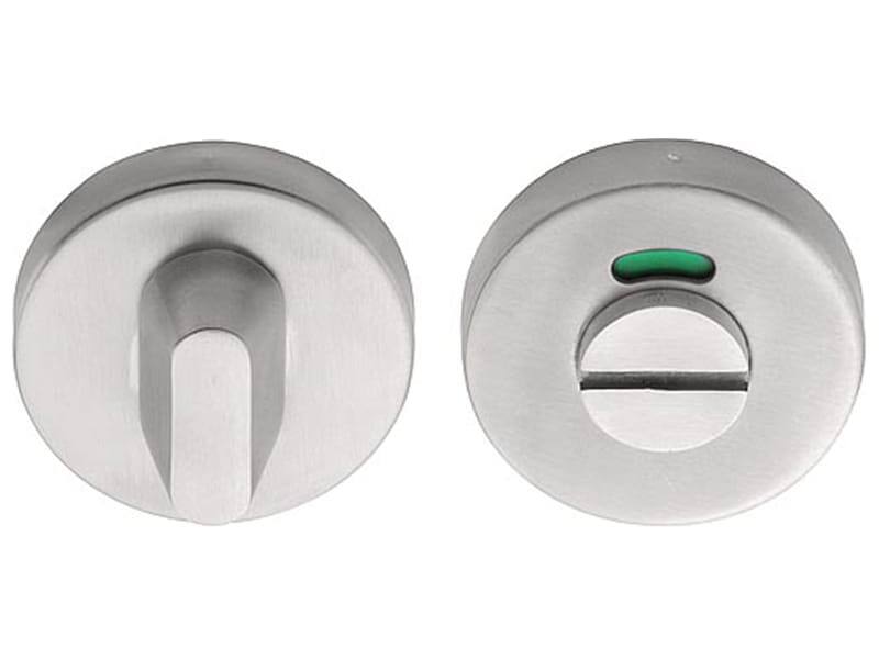 WC-sluiting RVS Intro rond 52mm - 10mm dik rood-groen indicatie 8mm wc stift