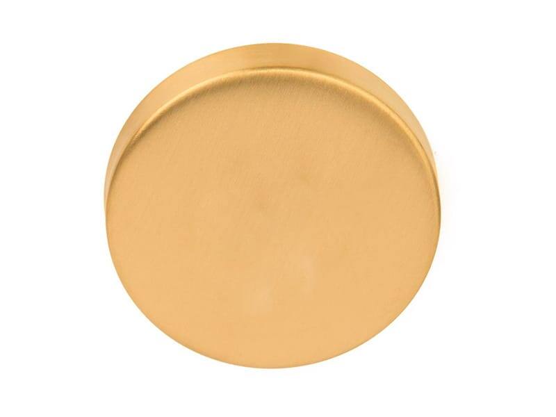 Blindrozet Mat goud PVD Intro rond 52mm, 6mm dik