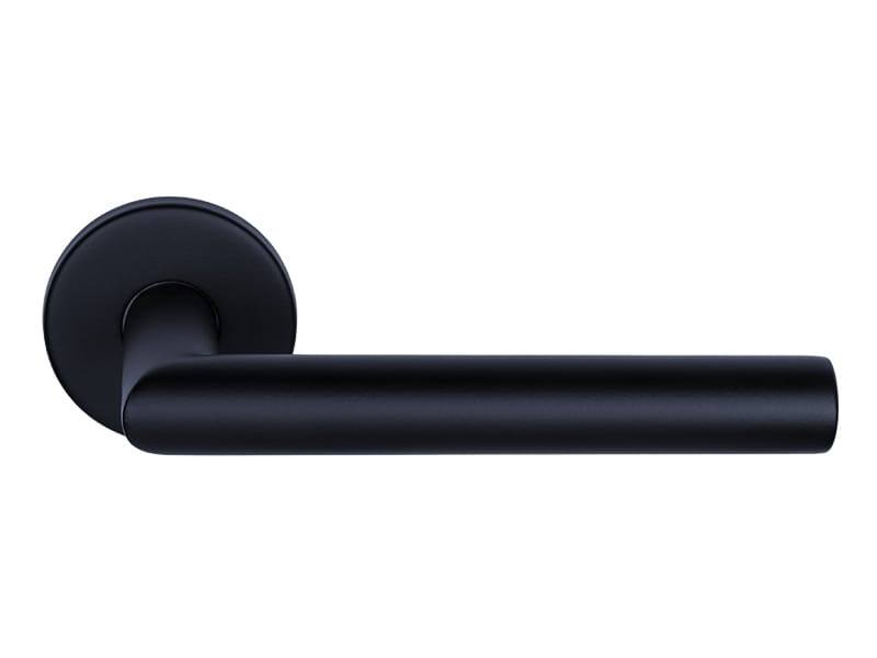 Deurklink Gunmetal PVD Milaan 135mm op ronde verende rozet