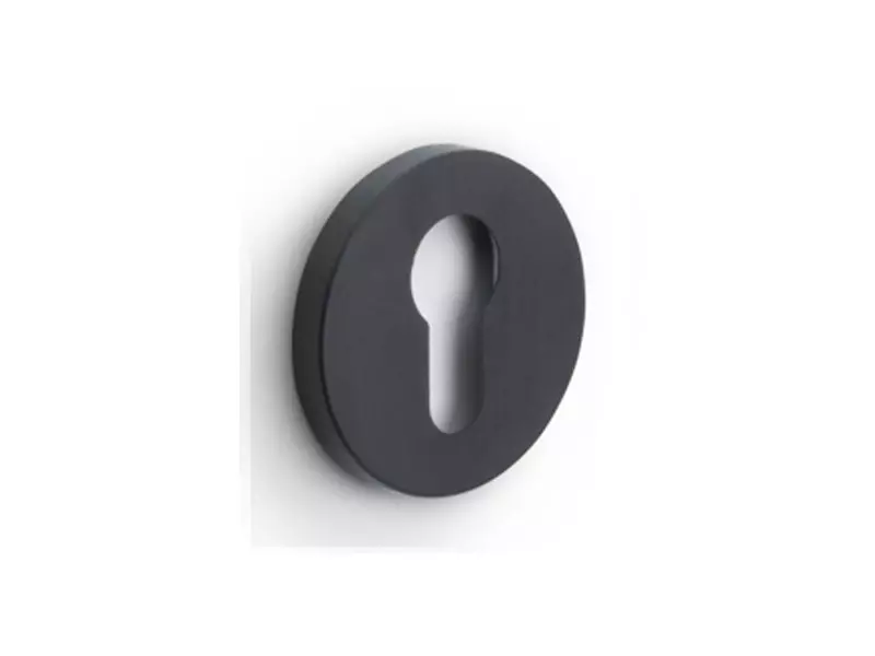 Profielcilinderrozet Gunmetal PVD Intro rond 52mm, 6mm dik