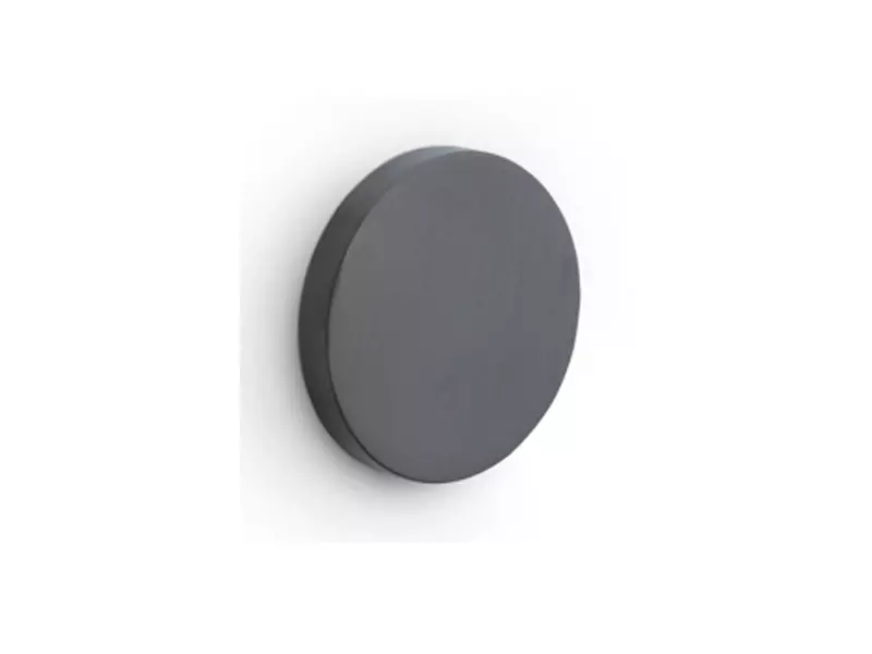 Blindrozet Gunmetal PVD Intro rond 52mm, 6mm dik