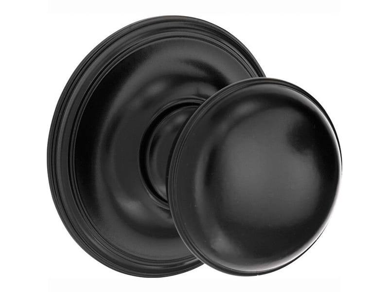 Voordeurknop Zwart Klassiek rond 60mm