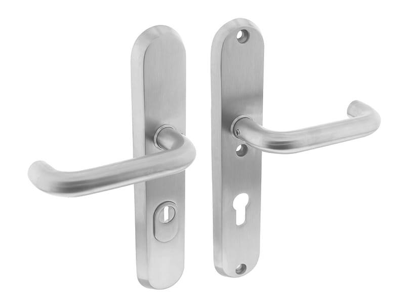Intersteel Veiligheidsbeslag SKG*** profielcilindergat 72 mm met kerntrekbeveiliging achterdeurbeslag RVS