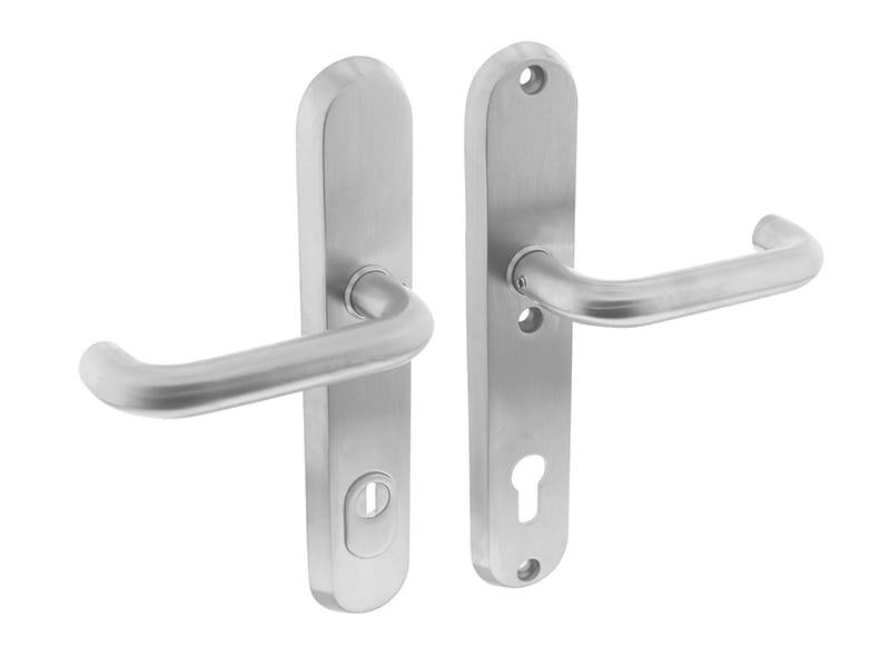 Intersteel Veiligheidsbeslag SKG*** profielcilindergat 92 mm met kerntrekbeveiliging achterdeurbeslag RVS