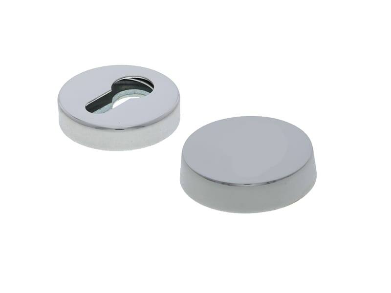 Veiligheidsrozetten set Chroom Rond 51mm Blind SKG3