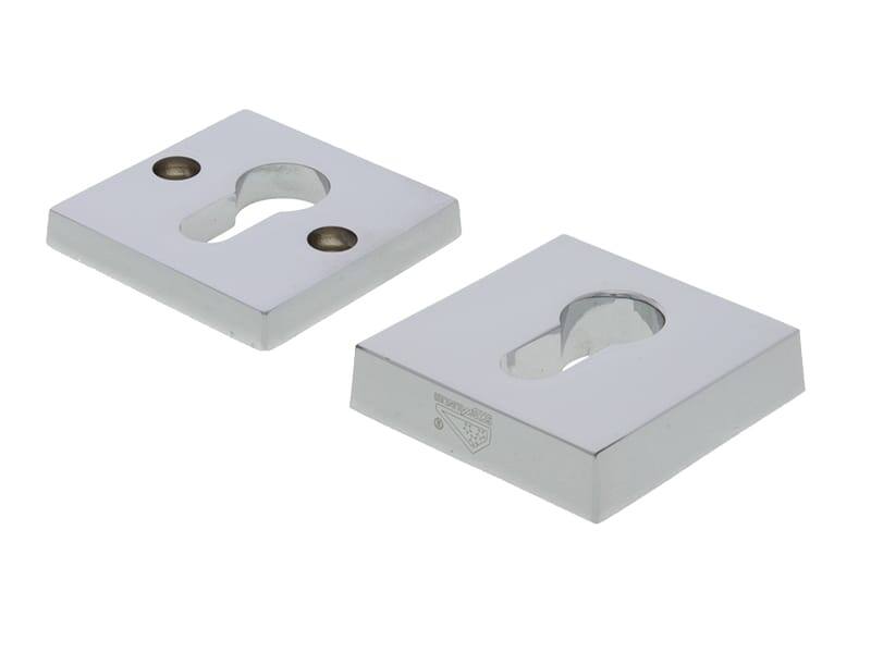 Veiligheidsrozetten set Chroom Bauhaus SKG3 vierkant 55mm