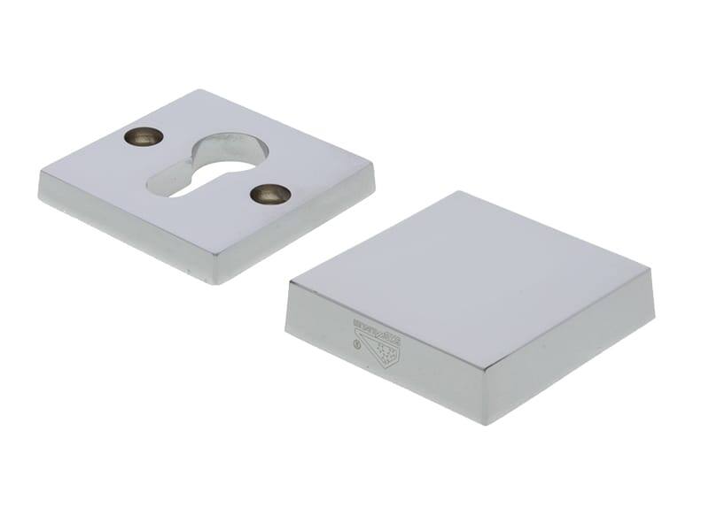 Veiligheidsrozetten set Chroom Bauhaus Blind SKG3 vierkant 55mm