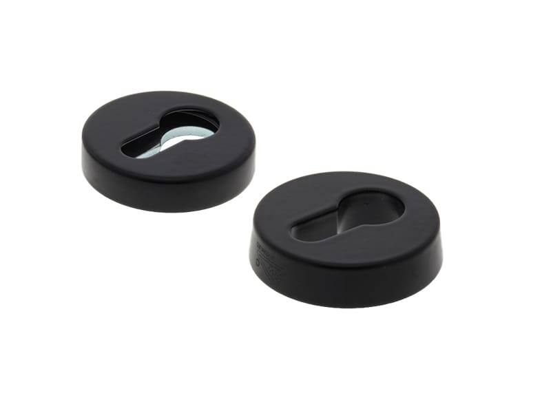 Veiligheidsrozetten set Zwart Rond 51mm SKG3
