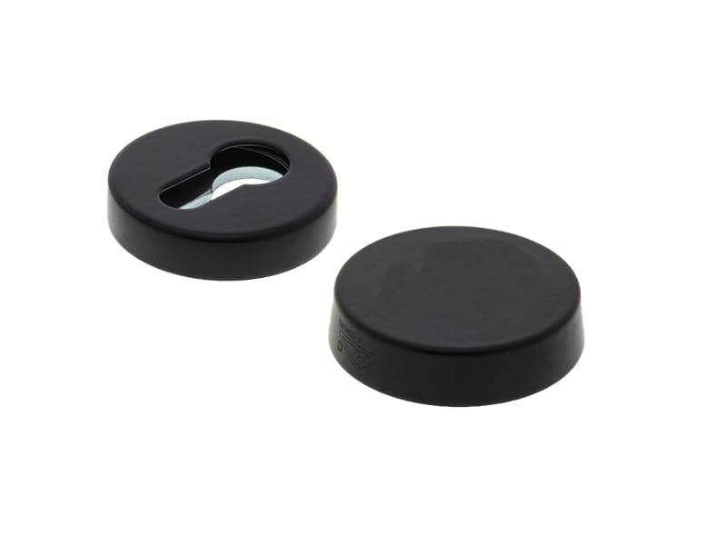 Veiligheidsrozetten set Zwart Rond 51mm Blind SKG3