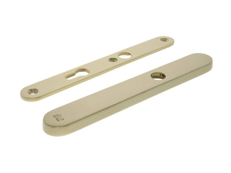 Veiligheidsschilden set Messing Ovaal Blind/PC72 SKG3