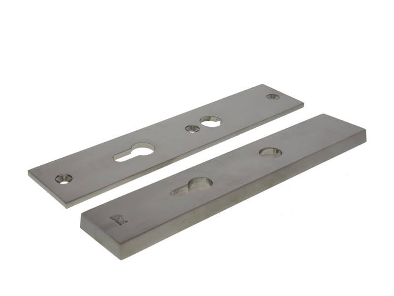 Veiligheidsschilden set Mat nikkel PVD Bauhaus PC72 SKG3