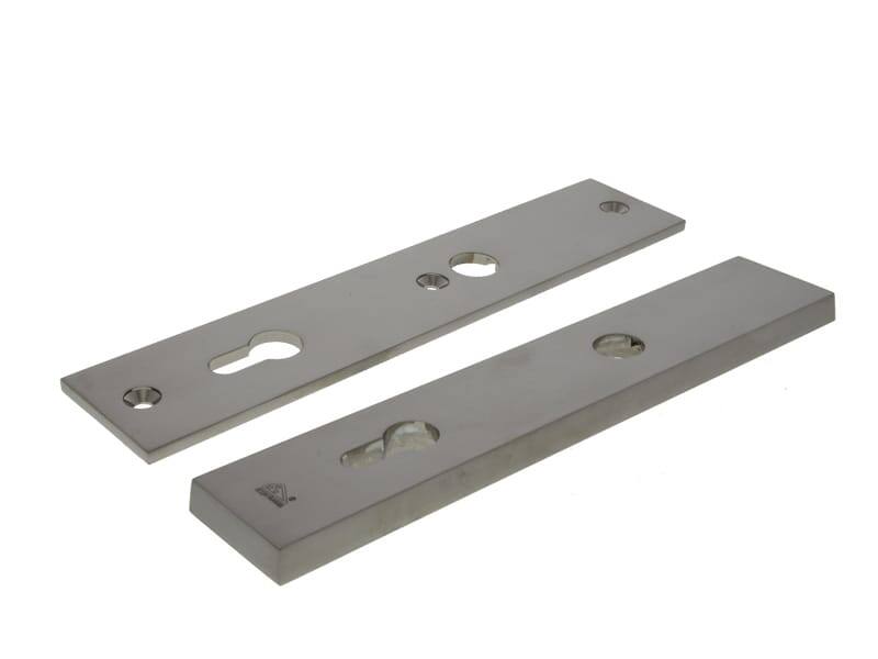 Veiligheidsschilden set Mat nikkel PVD Bauhaus PC92 SKG3