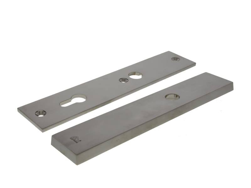 Veiligheidsschilden set Mat nikkel PVD Bauhaus Blind/PC92 SKG3