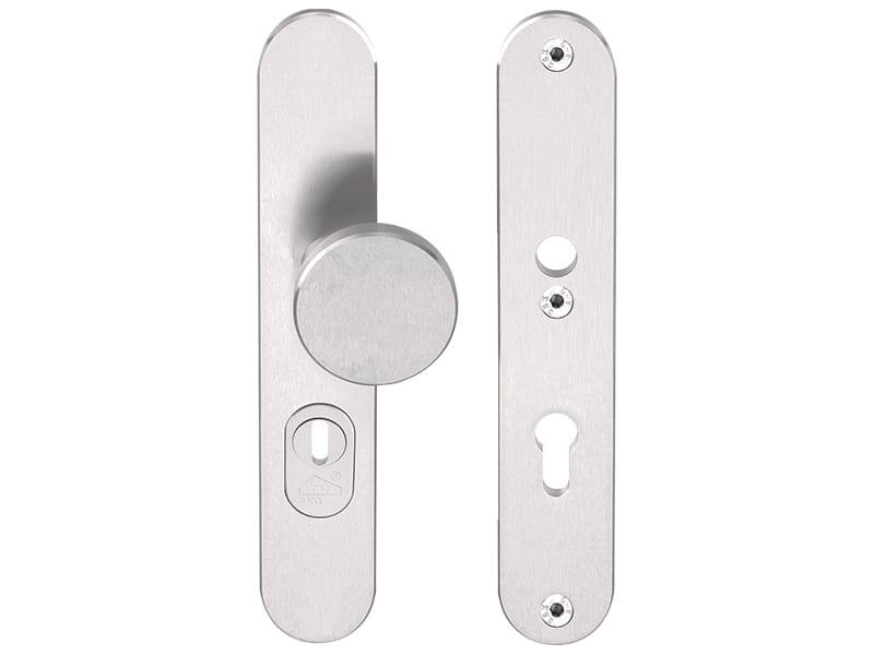 Veiligheidsschilden Ovaal RVS Basics LB60-50KT kerntrek PC72 SKG3, met ronde knop
