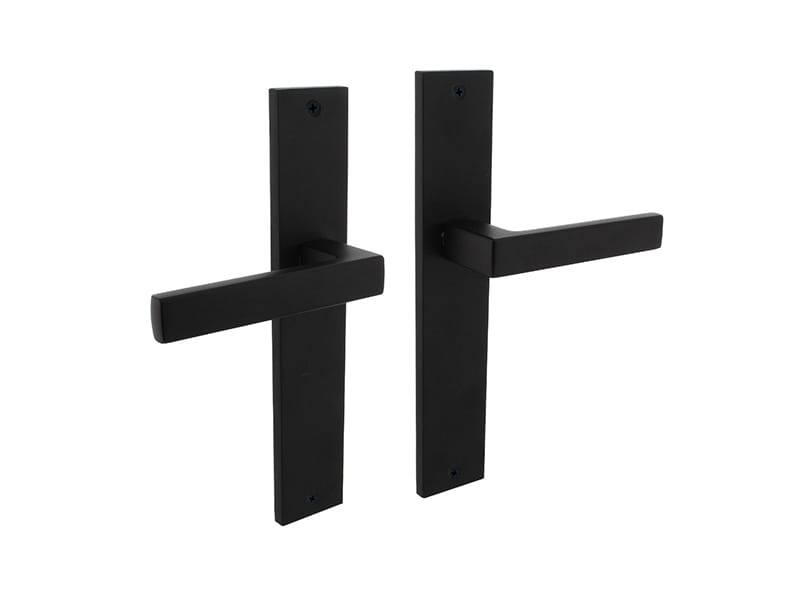 Intersteel Deurkruk Hera op schild 245x45 mm Blind mat zwart