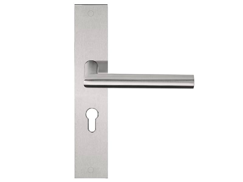 Deurkruk RVS Basics LB2-19P236 op schild PC55
