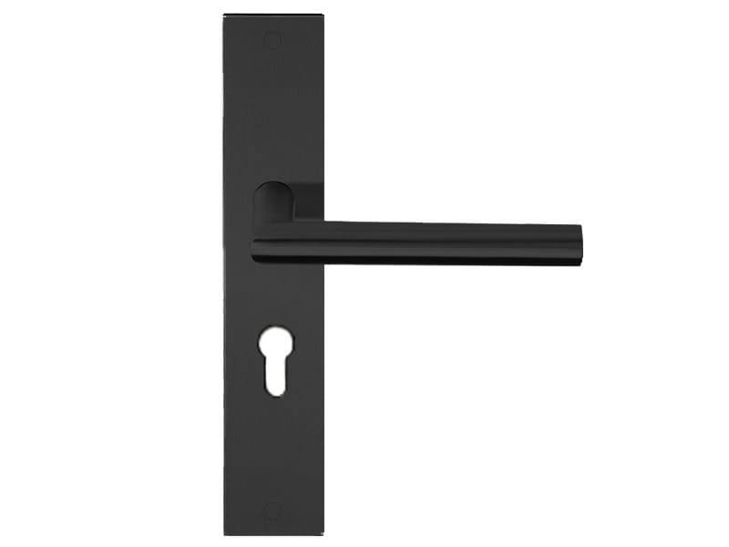 Deurkruk Zwart Basics LB2-19P236 op schild PC55