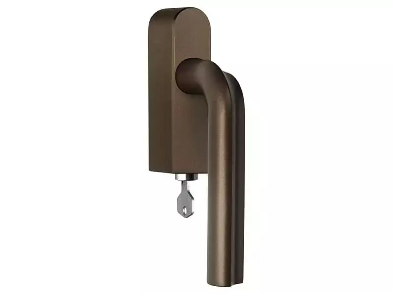 Draaikiep raamkruk Brons David Rockwell Eclipse DR100-DKLOCK-O Links Afsluitbaar