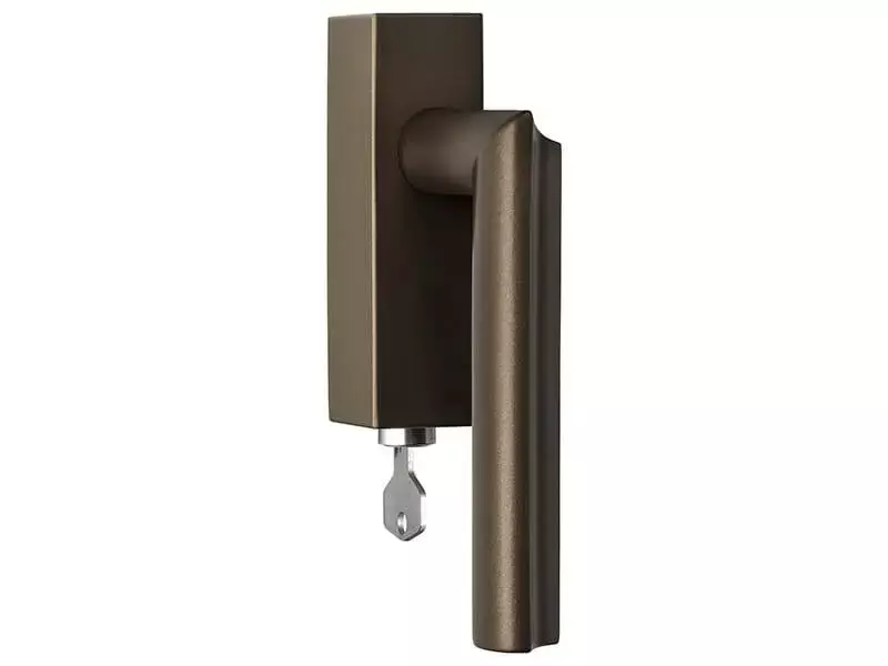Draaikiep raamkruk Brons David Rockwell Eclipse DR102-DKLOCK Links Afsluitbaar